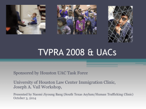 TVPRA 2008 &amp; UACs