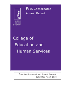 College of Education and Human Services F