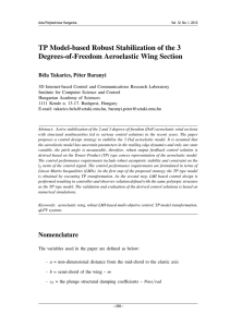 TP Model-based Robust Stabilization of the 3 Degrees-of-Freedom Aeroelastic Wing Section