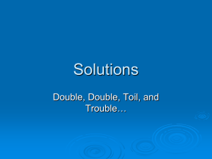 Solutions Double, Double, Toil, and Trouble…