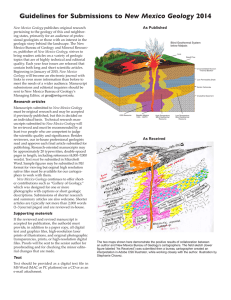 New Mexico Geology As Published