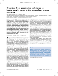Transition from geostrophic turbulence to inertia–gravity waves in the atmospheric energy spectrum i