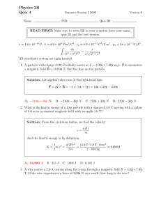 Physics 2B Quiz 4