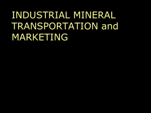 INDUSTRIAL MINERAL TRANSPORTATION and MARKETING