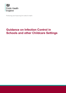 Guidance on Infection Control in Schools and other Childcare Settings