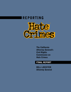 Hate  Crimes REPORTING