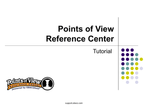 Points of View Reference Center Tutorial support.ebsco.com