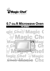 0.7 cu.ft Microwave Oven MCB780W
