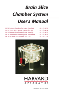 Brain Slice Chamber System User's Manual