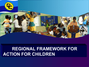 REGIONAL FRAMEWORK FOR ACTION FOR CHILDREN