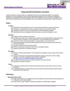 Telework Self-Certification Checklist