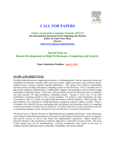 CALL FOR PAPERS Special Issue on