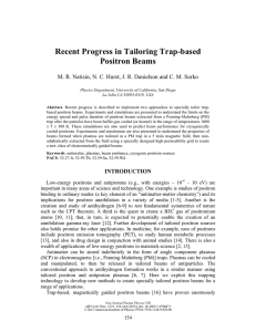 Recent Progress in Tailoring Trap-based Positron Beams