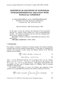 EQUATION WITH NONLOCAL