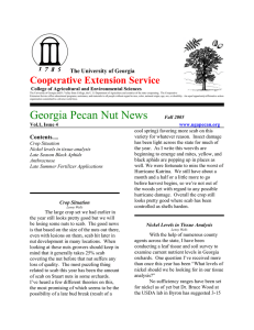 Cooperative Extension Service The University of Georgia