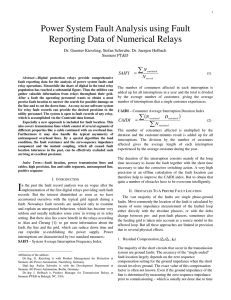 Power System Fault Analysis using Fault Reporting Data of Numerical Relays ƒ