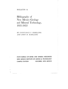 of New l\{ineral Bibliographv