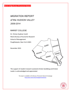 MIGRATION REPORT of the  HUDSON VALLEY