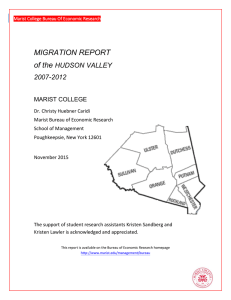 MIGRATION REPORT of the  HUDSON VALLEY