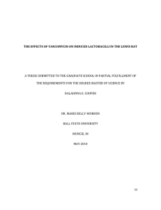 A THESIS SUBMITTED TO THE GRADUATE SCHOOL IN PARTIAL FULFILLMENT... THE REQUIREMENTS FOR THE DEGREE MASTER OF SCIENCE BY