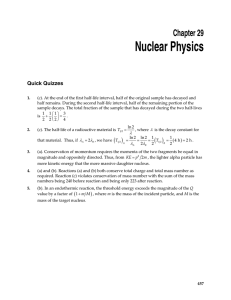 Nuclear Physics  Chapter 29