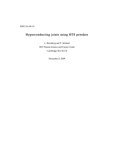 Hyperconducting joints using HTS powders