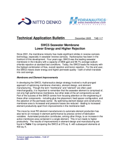 Technical Application Bulletin  SWC5 Lower Energy and Higher Rejection