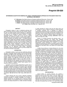 Preprint 09-020  SME Annual Meeting Feb. 22-Feb. 25, 2009, Denver, CO