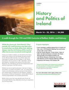 History and Politics of Ireland