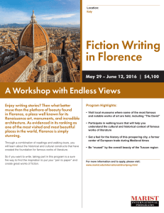 Fiction Writing in Florence A Workshop with Endless Views
