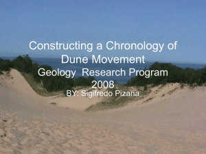 Constructing a Chronology of Dune Movement Geology  Research Program 2008