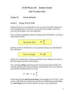 UCSD Physics 2B Summer Session Unit 2 Lecture Notes