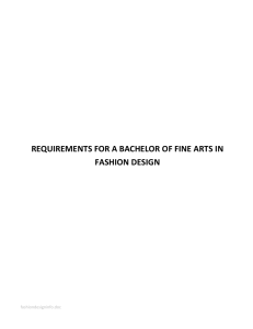 REQUIREMENTS FOR A BACHELOR OF FINE ARTS IN FASHION DESIGN fashiondesigninfo.doc