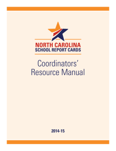 Coordinators’ Resource Manual 2014-15