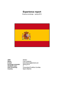 Experience report – spring 2014 Erasmus exchange