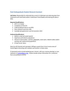 Paid Undergraduate Student Research Assistant