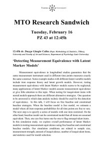 MTO Research Sandwich Tuesday, February 16 PZ 43 at 12:45h