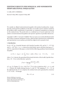 EXISTENCE RESULTS FOR NONLOCAL AND NONSMOOTH HEMIVARIATIONAL INEQUALITIES