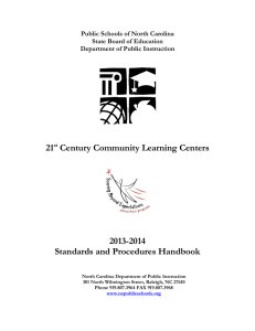21 Century Community Learning Centers 2013-2014