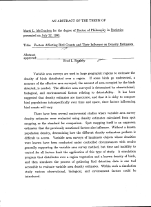 AN ABSTRACT OF THE THESIS OF presented on July 22, 1993.