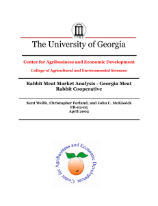 The University of Georgia Rabbit Meat Market Analysis - Georgia Meat