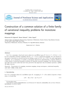 Construction of a common solution of a finite family mappings
