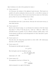 1 Quiz 2 solutions are in order of the questions for... (1). Correct answer is E