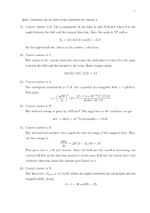 1 Quiz 4 solutions are in order of the questions for... (1). Correct answer is D The y-component of the force...