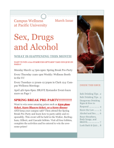 Sex, Drugs and Alcohol  Campus Wellness