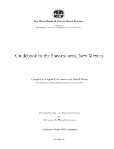 Guidebook to the Socorro area, New Mexico