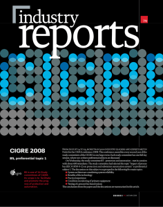reports industry CIGRE 2008 79