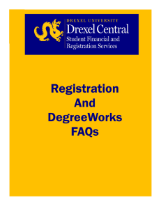 Registration And DegreeWorks FAQs