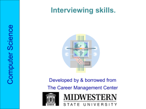 Science Computer Interviewing skills. Developed by &amp; borrowed from