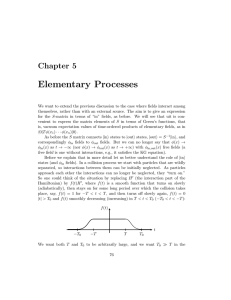 Elementary Processes Chapter 5